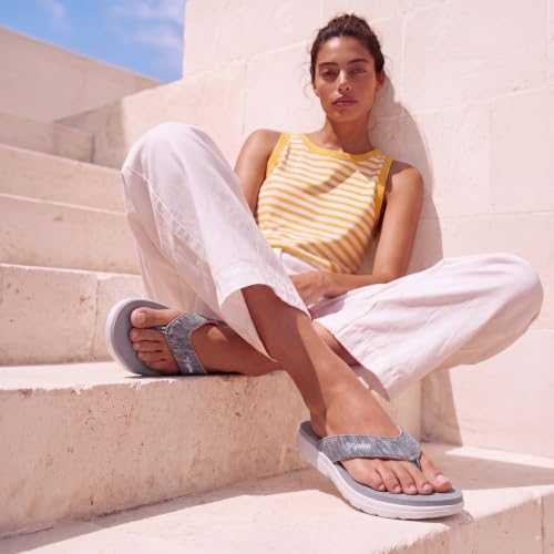 Image of YOHO Fauna 002 V-Strap Slippers for Women | Lightweight EVA Comfort | Platform Sole | Breathable Fabric Upper | Shock Absorption | Water-Resistant | Easy to Style