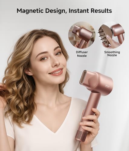 Image of DREAME Hair Glory Combo High-Speed Hair Dryer, 110,000 RPM Motor, 300 Million Negative Ions, Fast-Dry in 2 Minutes, Lightweight & Quiet, Smart Temp Control, Ideal for Smooth, Shiny Hair