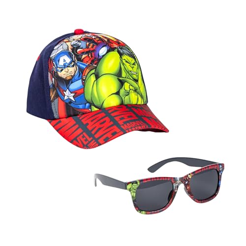 Ya en mundofriki.es: Marvel Avengers Gafas de Sol y Gorra para Niños, Diseño Los Vengadores Gafas de Sol Protección UV, Gorra de Verano Infantil para Niños