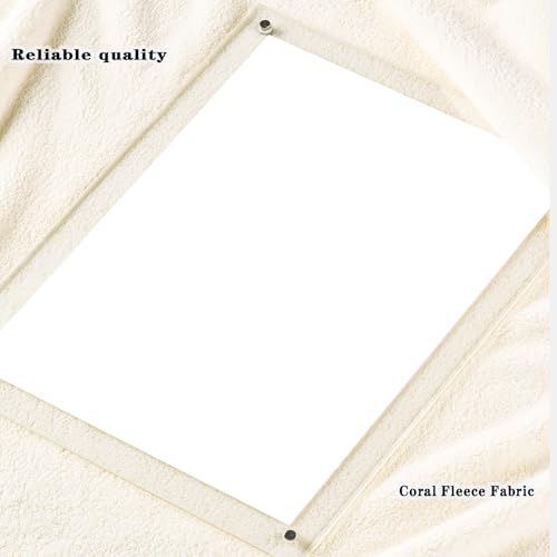 Image of Baby Hooded Bath Towel 31.5 inchx31.5 inch Ultra Absorbent Soft Coral Fleece, for Newborn Infant Toddler Up to 3 Years, Unisex Bathrobe Blanket for Boys & Girls 2PCS(Snow-White)