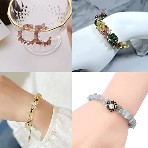 Miniatura 6 de Queta Piedras Preciosas Naturales Para Manualidades, Perlas De Piedras Preciosas, Juego De Joyas Con Colgantes, Pulseras De Hilo De Joyería, Herramientas De Fabricación Combinación A