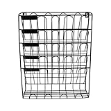 TentHome Prospekthalter Wand Zeitungshalter Metall Zeitschriftenhalter Zeitschriftensammler Draht Magazinhalter Zeitungsständer Zeitschriftenständer Prospektständer Prospektspenderset Schwarz