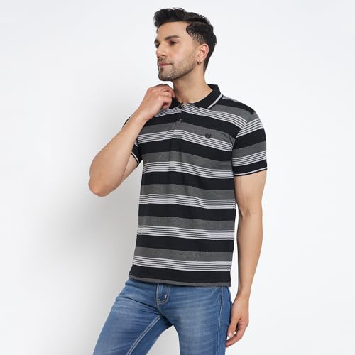 Image of Duke Men's Striped Slim Fit T-Shirt