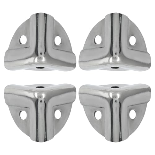 Bivethoi 20 Pcs Metal Box Corner Protectors Silver Box Corner Edge Guard Metal Edge Guard Cover Decorative Corner Protectors 1
