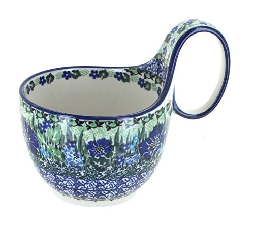 Mug para sopa Blue Rose Pottery 12 oz Azul