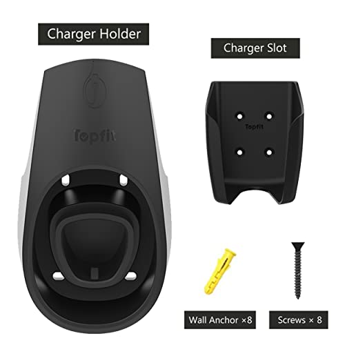Bmzx Tesla Charger Holder Charging Cable Organizer With Charger Slot For Tesla Motors Wall Mount Connector Bracket Adapter Fit American Model S Model X Model 3 Model Y #TOP5