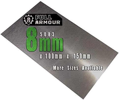 Płyta aluminiowa 8 mm - 5083 150 mm x 100 mm (15cm x 10cm)