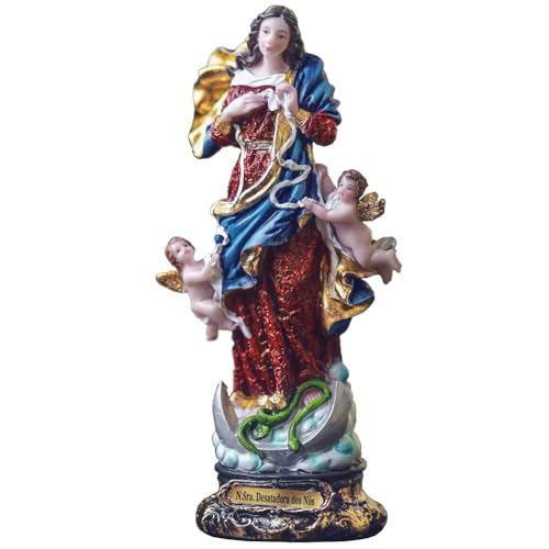 Sacro, Imagem Nossa Sra Desatadora Dos Nós 20cm Resina Importada