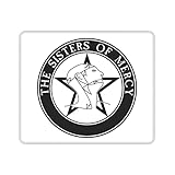 DaihAnle The Sisters of Mercy Gaming Mouse Pad Non Slip Rubber Stitched Edges Mice Pads Waterproof Keyboard Mouse Mat Desk Pad for Work, Game, Office, Home 8.3 x 10.3 in