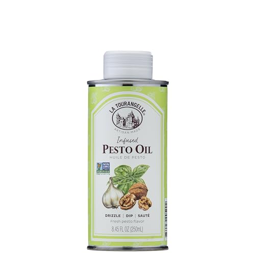 La Tourangelle, Pesto Infused Oil, Drizzle onto Pasta and Salads, Whisk in Seasonings for Easy...