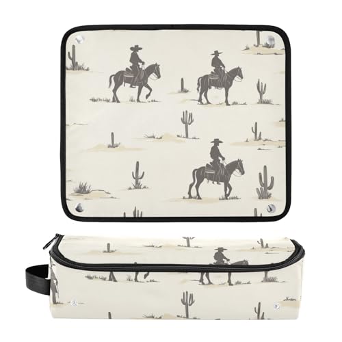 Bolsa de viaje y tapete resistente al calor para herramientas de cabello miniatura 3