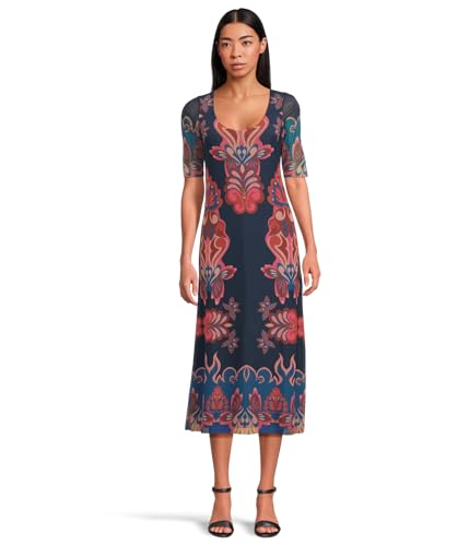 Johnny Was Women's Maya Mesh Midi Dress