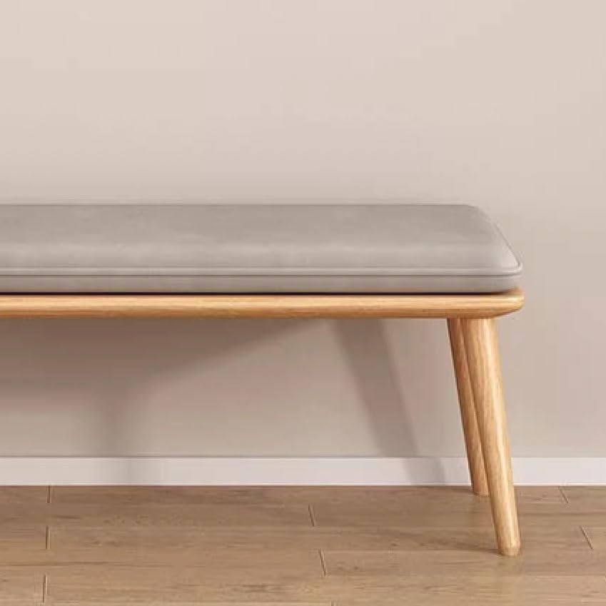 Taburete para cambiar zapatos estable de madera para sofa de casa 5