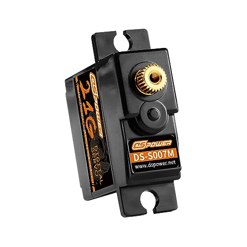 Image of 2PCS 21G Mini Digital Servo, Steering Gear Full Metal Gear Micro RC Servos Motor Kit with 25T Servo Horn for 1 /18 1 /16 1 /14 RC Car Model Boat Fixed-Wing Helicopter Airplane Robot Toy