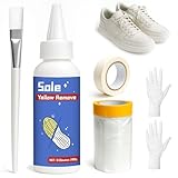 GDDP 100g Shoe Yellowing Remover kit, Remove Oxidized Yellow and Restore the Original White Color, Used For Restoring White Soles and Of Sports Shoes, Casual Shoes