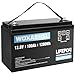WOXABHSL 12V 100Ah LiFePO4 Lithium Battery - 15000+ Deep Cycles, Low-Temp Cutoff, 100A BMS, Plug-and-Play for RV, Solar, Marine, Off-Grid Home Energy Storage 12V100AH*1