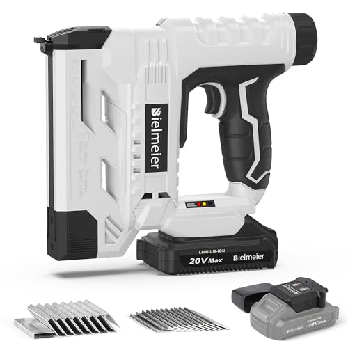 20V Brad Nailer Cordless, 18 Gauge 2 in 1 Nail Gun Battery Powered, 2.0Ah Electric Staple Gun for Upholstery and Carpentry, Include Battery, Charger, Staples, and Nails