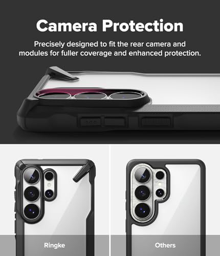 Image of Ringke Fusion-X for Samsung Galaxy S26 Ultra Case Back Cover [Heavy Duty X-Frame] Rugged Shockproof Bumper Protective with Non-Slip Side Grip - Black