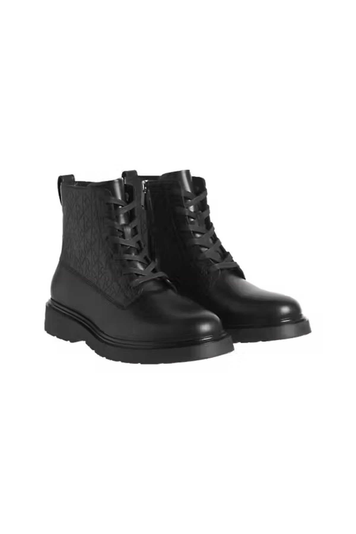 Calvin Klein Combat Ess Lace Up Zip Boot Bot, HM0HM019040GJ