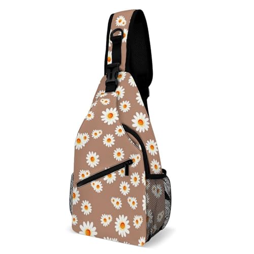 Aztec Ethnic Pattern Large Capacity Sling Bag Cross Chest Bag Travel Hiking Crossbody Bag Daypack for Women Men