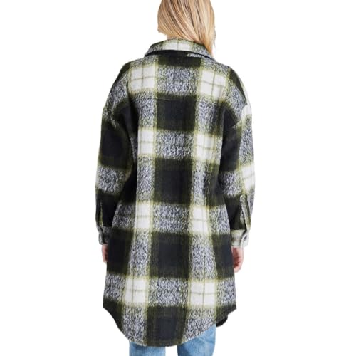 Steve Madden Women's Plaid Long Shirt Jacket3