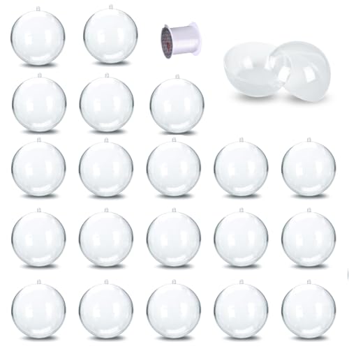 Weihnachtskugeln Kunststoff, 20 Stück Personalisierte...