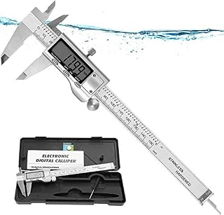 ✅【update Version】Digital Caliper Micrometer Measuring Tool|150 mm/6 inch Stainless Steel Electronic Vernier Calipers,IP54
