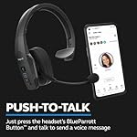 BlueParrott B450-XT Mono Bluetooth Wireless Headphones 96% Noise Canceling Over Head Trucker Headset with Mic, All Day Comfort Padded Headband, Extended Wireless Range, 24 hrs. Talk Time, Black - Image 5