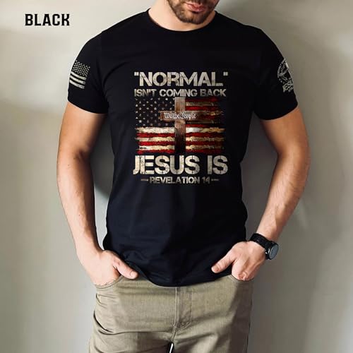 Normal Isn't Coming Back Jesus is Shirt, Christian Shirts for Men, Men Jesus Shirts, Bible Shirts for Men 1 7