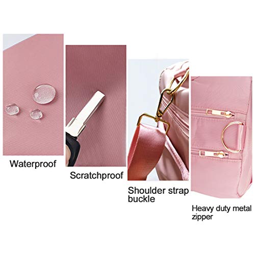 Iceivy Gym Duffle Bag Dry Wet Separated Gym Bag Sport Duffle Bag Training Handbag Yoga Bag With Extra Drawstring Backpack (Pink) Large #TOP4