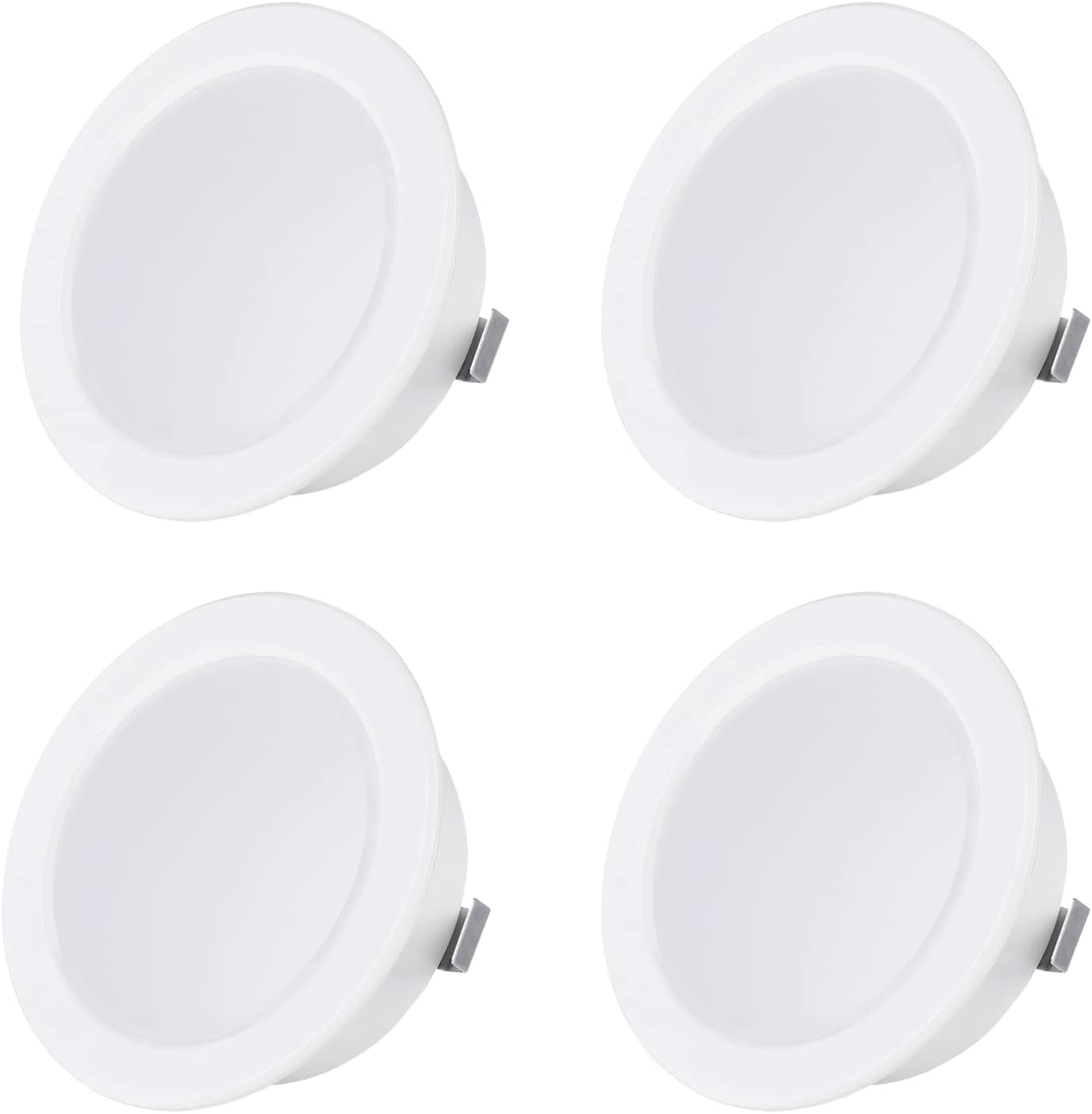 Set van 4 stuks Touch Functie cabinet Inbouw LED spot Dimbaar Zwart