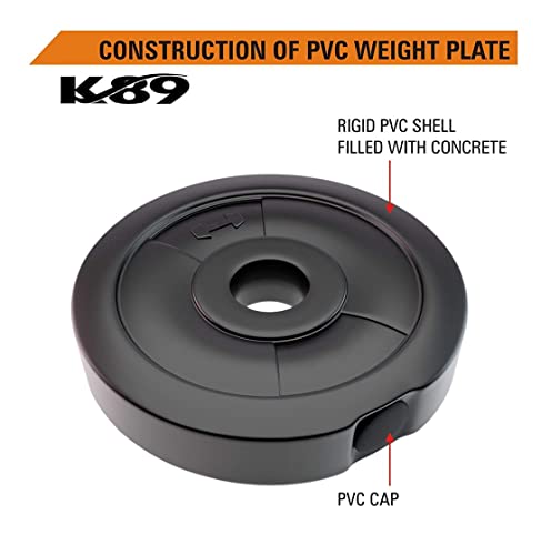 Image of K89 Sports Adjustable Dumbbell Exercise Rods, Gym Set 50Kg