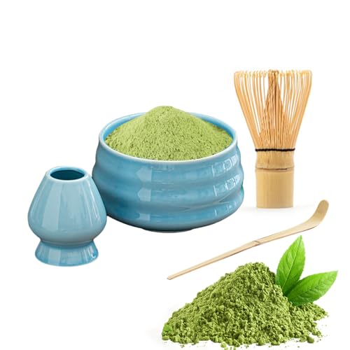 Ensemble fouet et cuillère à matcha, kit matcha en céramique | Service à thé authentique Matcha,Kit Matcha professionnel pour la maison, la cuisine, la salle à manger, la famille, les amis, les
