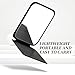 DUcare Mini Folding Mirror Portable Travel PU Portable Adjustable Rectangular Ultrathin Vanity Mirror with Stand, for Travel, Camping,Home