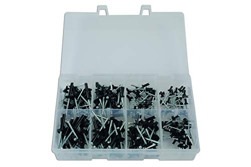 Connect 31844 Assorted Popular Black Rivets 200pc