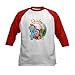 CafePress MLP Rainbow Powered Baseball Jersey Kids Cotton Baseball Jersey, 3/4 Raglan Sleeve Shirt