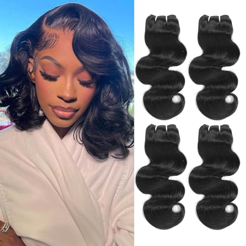 Body Wave Bundles Human Hair 4 Bundles 12 14 Inch...