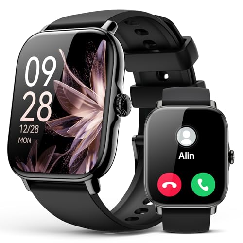 Smart Watch for Women Men- Answer/Make Call, 2025 IP68 Waterproof Fitness Step Sleep Tracker Watch with Monitor Activity Counter Smartwatch for Andriod iPhone iOS Samsung Compatible