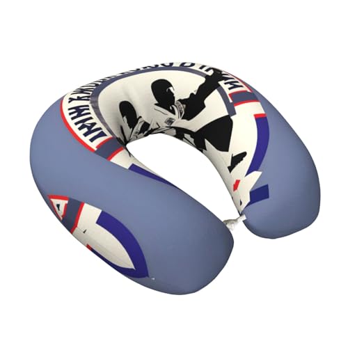 Almohada ergonómica de poliéster para viaje miniatura 2