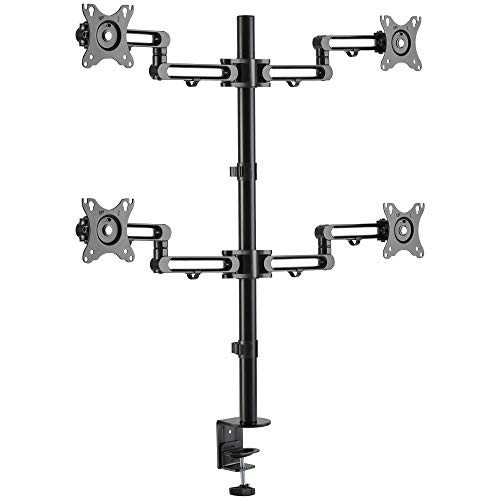 Up To 40% OFF AVLT Quad 32 Monitor Desk Stand - Mount Four 17.6 lbs Computer Monitors on 4 Articulating Adjustable Arms - Organize Your Work Surface with Ergonomic Viewing Angle VESA Monitor Mount Flash Sale AVLT Quad 32 Monitor Desk Stand - Mount Four 17.6 lbs Computer Monitors on 4 Articulating Adjustable Arms - Organize Your Work Surface with Ergonomic Viewing Angle VESA Monitor Mount