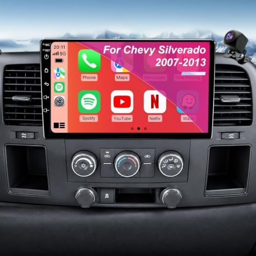 Amazon.com: 4+64G Car Radio for Chevrolet Chevy Silverado 2007-2013 GMC ...