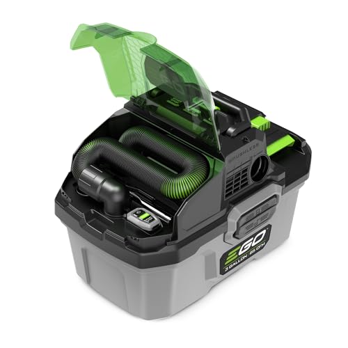Image of EGO Power+ Shop Vacuum Wet Dry, Car Vac, Compact Portable Cordless Cleaner, 3 Gallon 85 CFM, Battery and Charger Not Included - WDV0300