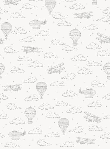 Ciel de Ballons papier peint intissé : transformez un mur blanc triste - 3