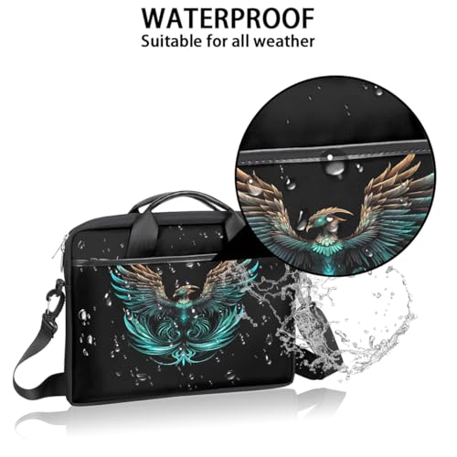 Funda para laptop de 15 pulgadas con diseño de fénix fantástico, maletín delgado para negocios, bolso mensajero para mujeres y hombres, funda para laptop para trabajo, oficina y viajes miniatura 3