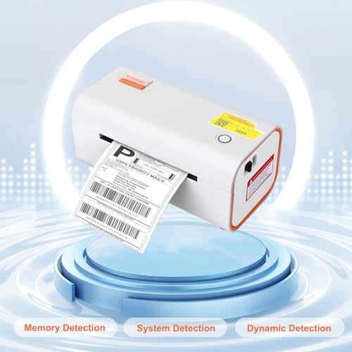 Image of Yinleader 4x6 Shipping Label Printer (Bluetooth+Windows, White)