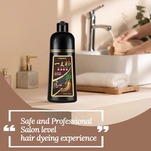 Hair Dye Shampoo 3 en 1 color rubio marrón 16.9 FL OZ miniatura 6