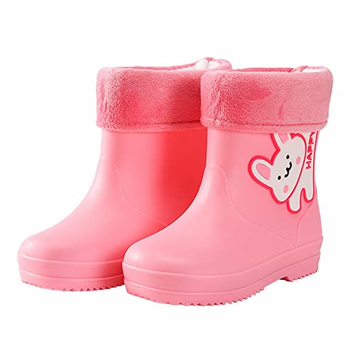 Pi𝐧k Rain Boots For Kids Rain Boots Toddler Rain Shoes Children Waterproo𝐟 Boots For Boys Girls Rainboots Pi𝐧k