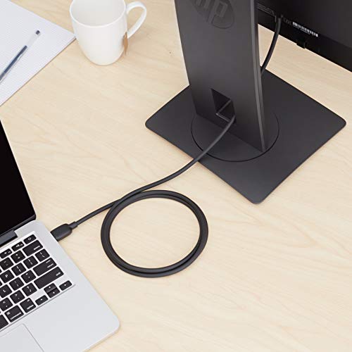 Image of Amazon Basics HDMI 2.1 Cable, 8K@60Hz 4K@120Hz Ultra High Speed, 48Gbps, 6 Feet, Compatible with PS5 /Xbox /TV /Monitor, Black