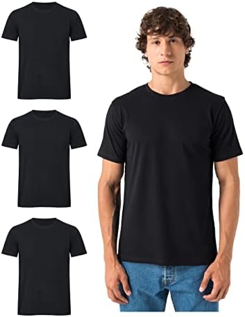 Burnell & Son Tshirt Herren 3er Pack aus 100% Baumwolle Regular Fit Basic Männer T-Shirt Set (S-5XL)