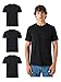 Produktbild Burnell & Son Tshirt Herren 3er Pack aus 100% Baumwolle Regular Fit Basic Männer T-Shirt Set (S-5XL) Schwarz XXL